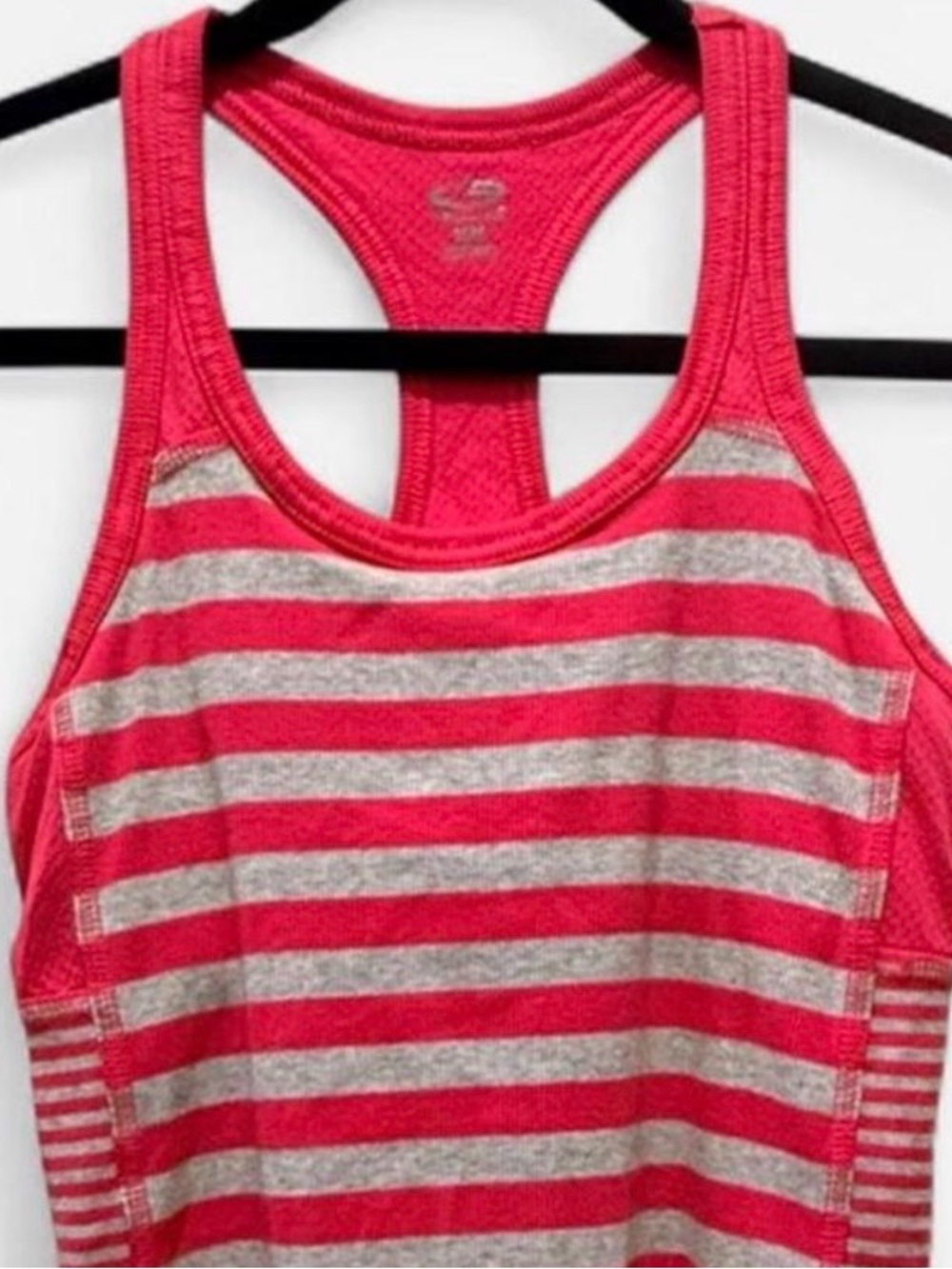 Champion Classic Workout Activewear Racerback Striped Cotton Women’s Medium
